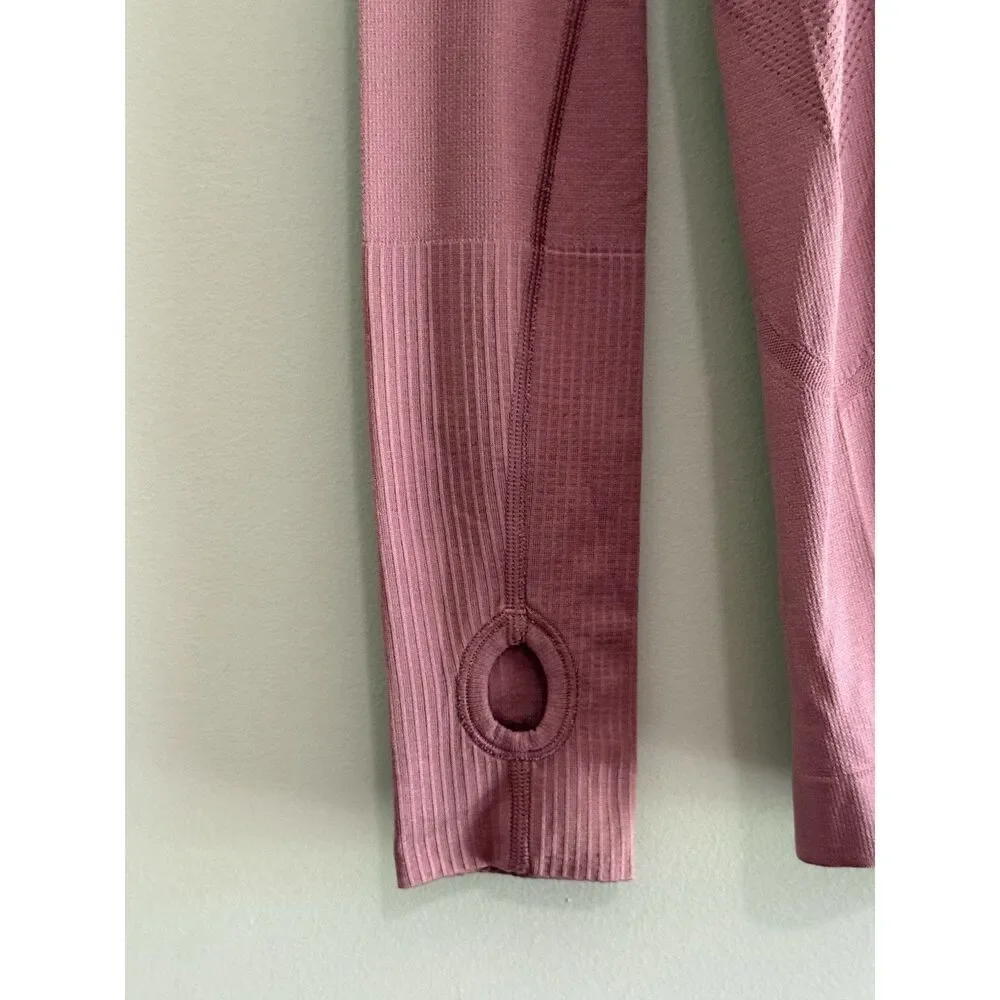 Lululemon Swiftly Tech Long Sleeve Shirt 8 Crew Neck Athletic Running Thumbholes